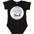 thumbnail image 3 of Inktastic Suicide Prevention- I Wear Teal and Purple for My Uncle Boys or Girls Baby Bodysuit, 3 of 5