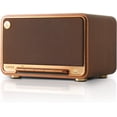 thumbnail image 1 of Restored Edifier D32 Tabletop Wireless Speaker, Hi-Res Audio, LDAC, ALAC, 60W (RMS), 2.1 Acoustic Architecture, 11h Playtime, APP Control, Bluetooth 5.3, AirPlay2, USB-C and AUX Inputs, Brown (Refurbished), 1 of 9