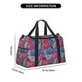 thumbnail image 3 of Picia Tropical Leaves Print Travel Duffle Bag,Weekender Bags for Women with Shoe Compartment, Gym Duffel Bag with Wet Pocket, Hospital Bags for Labor and Delivery, 3 of 7