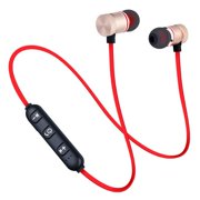 FREEDOMTECH Universal Bluetooth 4.1 Wireless Stereo Headset Sports Earphone Earbuds Magnet Attraction Headphone with Microphone for iPhones iPods iPads Samsung Galaxy LG HTC Google Pixel Smartphones