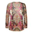 thumbnail image 4 of MHFRRA Camiseta de Manga Larga con Cuello Redondo y Estampado Floral para Mujer, Estilo Informal y Elegante. Rosa Fuerte, 4 of 4