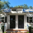 thumbnail image 3 of Awntech 10.38 Ft Dallas Retro Straight Slope Fixed Awning with Anodized Arms (124.5in x 16in x 30in), Burlap Sack, 3 of 5