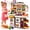 25.5in Gray, variant on WonderStone 66 PCS Kids Kitchen Playset with Learning Tablet, Realistic Cooking Sounds & Lights, Play Food & DIY Play Dough, Pretend Cooking Toys for Ages 4–8, Red