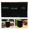 thumbnail image 4 of Botes de cocina para encimera, bote hermético de hierro para té, hoja de té, grano de café, 3 uds., 4 of 4