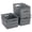Gray, variant on PinkSheep 6 Pack Plastic Storage Baskets Small Organizer Basket Bins Gray