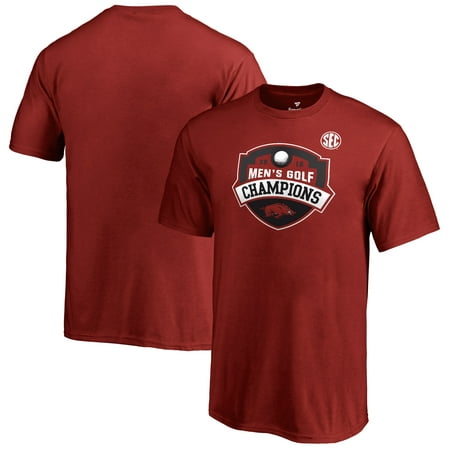Arkansas Razorbacks Fanatics Branded Youth 2019 SEC Men's Golf Conference Champions T-Shirt -