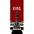 thumbnail image 2 of Reed, Tara 15x32 White Modern Wood Framed Museum Art Print Titled - Rather be Playing Chess Pieces black on red panel V-King, 2 of 4