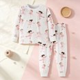 thumbnail image 2 of Gerichy Toddler Girl Clothes Set Soft Thick Stretchy Pajamas Outfits Graphic Sweatshirts & Jogger Pants Cute Winter Home Outdoor 2T-12T, 2 of 7