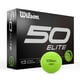 thumbnail image 1 of Pelotas de golf Wilson Fifty Elite, paquete de 12, color verde, 1 of 1