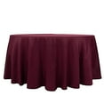 thumbnail image 3 of BalsaCircle 120" Burgundy Round Premium Polyester Tablecloth Wedding Table Linens, 3 of 8