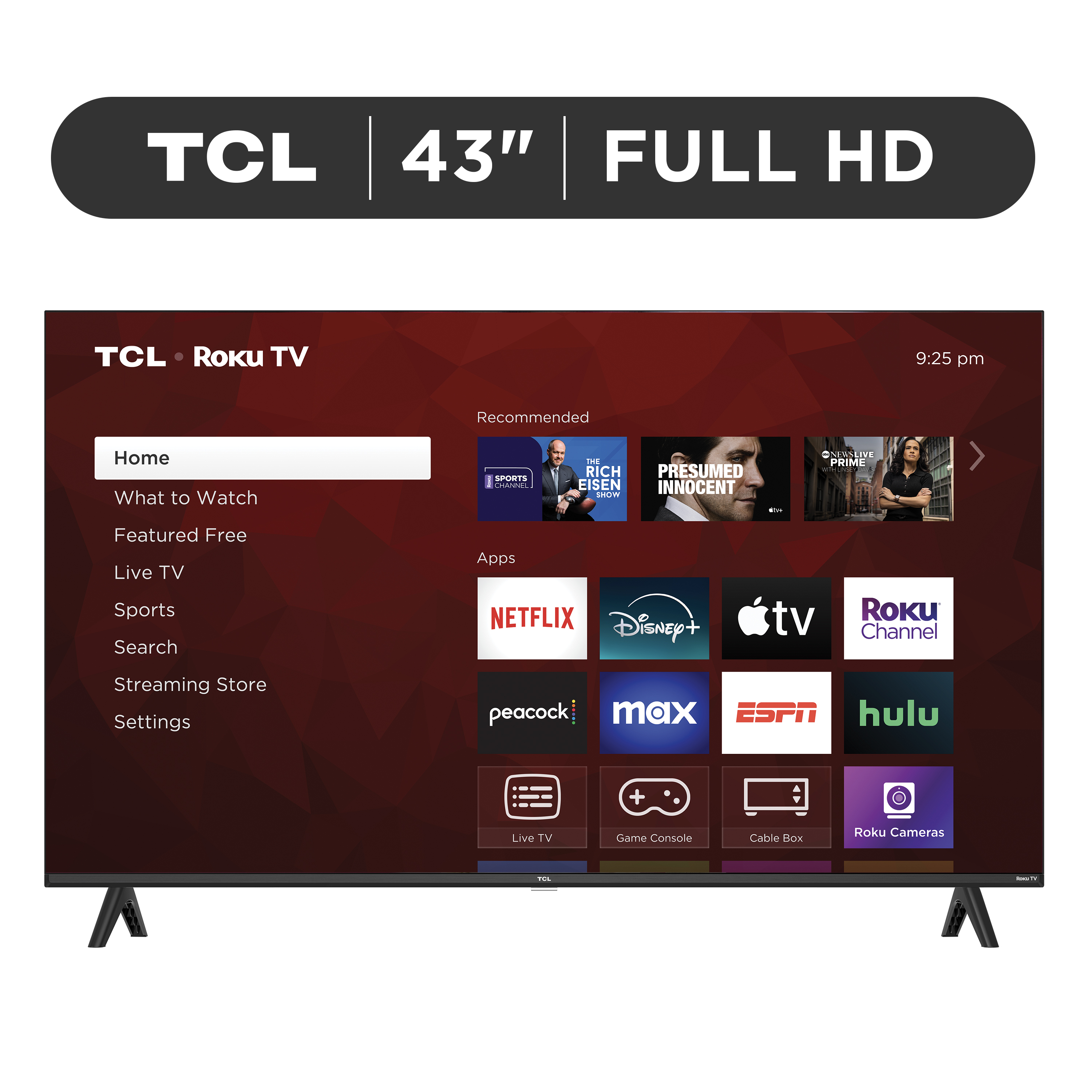 TCL 43" Class S3 (43S310R) 1080p FHD LED Smart Roku TV (Limited Edition)