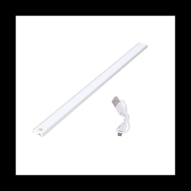 Luz de Noche LED 20 cm Sensor de Movimiento InaláMbrico USB Gabinete Luz de Noche LáMpara de Armario para Gabinete de Cocina Armario de Dormitorio