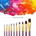 thumbnail image 4 of Acrylic Paint Brush Set 10Pcs Nylon Hair Brushes for All Purpose Oil, 4 of 6