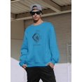 thumbnail image 2 of Outline Zodiac Sign Capricorn Sweatshirt Men -Image by Shutterstock, Male 3X-Large, 2 of 4