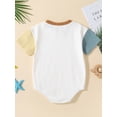thumbnail image 3 of Coduop Infant Baby Romper Contrast Color Short Sleeve Jumpsuits Summer Newborns Bodysuits, 3 of 9