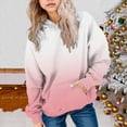 thumbnail image 2 of Godom Girls Gradient Hoodies Front Pockets Fashion Casual Pullover Long Sleeve Kids Sweatshirt, 2 of 5