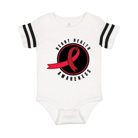 

Inktastic Heart Health Awareness Red Ribbon in Circle Gift Baby Boy or Baby Girl Bodysuit