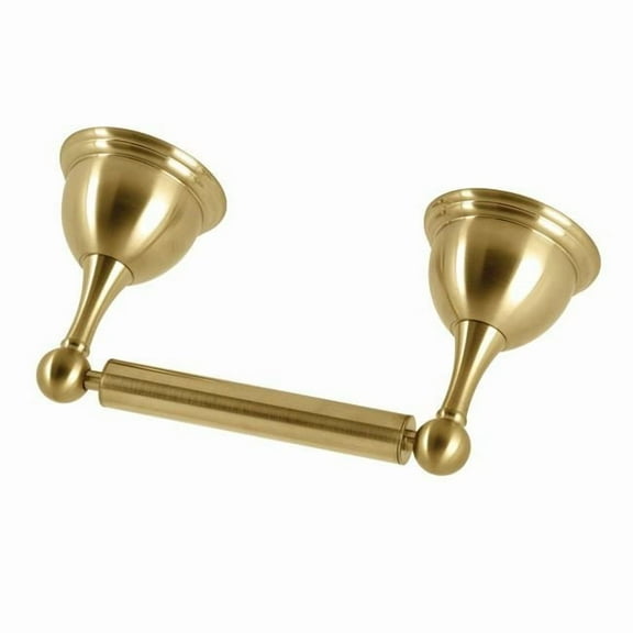 Kingston Brass BA3968BB 2.75 in. Restoration Toilet Paper Holder, Brushed Brass