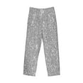 thumbnail image 4 of Xecao GlitterSilver Men's Straight Lounge Pajama Pants: The Ultimate in Comfortable Sleepwear, 4 of 9