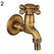 thumbnail image 1 of Antique Brass Copper Wall Mounted Faucet Bathroom Sink Washing Machine Water Tap( Size : Short ), 1 of 5