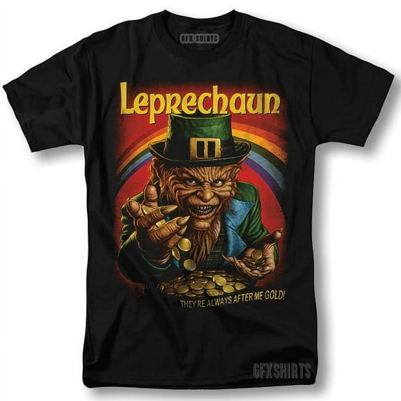 Reprint Rare Leprechaun Shirt Horror Movie Vintage Graphic Design T-Shirt