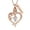 Rose, variant on Rose Heart Necklaces Urn Necklace Cremation Jewelry for Ashes Pendant Jewelry for Women Men Crystal Keepsake Memorial Jewelry Ashes Holder Funeral Loved One