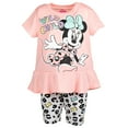 thumbnail image 2 of Disney Minnie Mouse Infant Baby Girls T-Shirt and Shorts Outfit Set Infant to Little Kid, 2 of 5