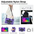 thumbnail image 6 of XYX Kids Case for Samsung Galaxy Tab A11 Case 8.7 inch with Shoulder Strap, Shockproof Handle Kickstand (2025, SM-X133/X135), Purple, 6 of 7