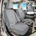thumbnail image 3 of For Kia Seltos 2021-2024 FH Group Neoprene Custom Fit Car Seat Covers - Solid Gray Full Set, 3 of 5