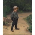 thumbnail image 2 of Paul Peel 15x17 Black Ornate Wood Framed Double Matted Museum Art Print Titled - The Young Biologist (1891), 2 of 5
