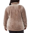 thumbnail image 5 of 32 Degrees Women's Plush Luxe Fur Super Soft Full Zip Outwear Jacket Size: XXL, Color: Goat, 5 of 5
