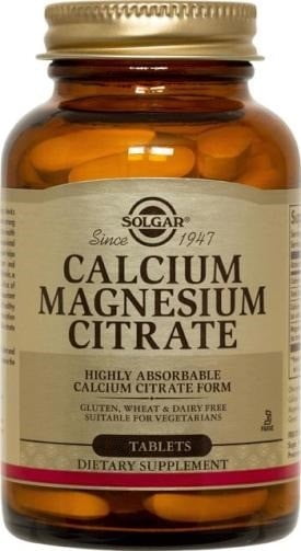 Solgar Calcium Magnesium Citrate 100 Tablets