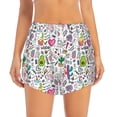 thumbnail image 2 of Goofa Fun Animal with Unicorn Printed Women 2 in 1 Running Shorts,Quick Dry Athletic Workout Shorts,High Waisted Athletic Shorts with Liner Pockets-X-Large, 2 of 9