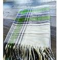 thumbnail image 4 of Fennco Styles Classic Plaid Pattern Fringe Throw Blanket 50" W x 60" L - Green Rustic Cozy Blanket for Home, Couch, Bedroom, Living Room, Office, and Holiday Décor, 4 of 6