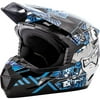 Black/Blue Sz L GMAX MX46Y Hooper Youth Helmet