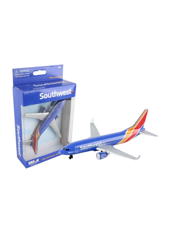 Commercial Aircraft "Southwest Airlines" (N8642E) Blue with Striped Tail Diecast Model Airplane by Daron