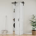 thumbnail image 2 of 32" X 84" Closet style 4 Lattice Shapes Interior Bi-Fold Barn Door Within Manufacture Wood Folding Closet Door, 2 of 7