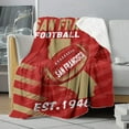 thumbnail image 4 of Football Sherpa Blanket for Football Fans Gifts,City Soft Flannel Blankets,Double Layer Fabric Warm Blankets 60" X 50", 4 of 6