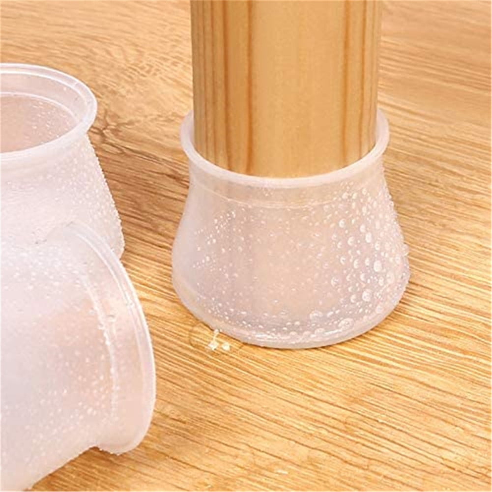 16/32pcs Square Round Silicone Chair Leg Caps Feet Table Covers Floor Protector 