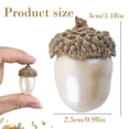 thumbnail image 3 of Artificial Large Acorn Ornaments, Faux Decorative Acorn with Natural Caps, Fake Acorn Decor, Fall Harvest Table Decoration, Thanksgiving Wreath Embellishment, Rustic Seasonal Home Craft Supply, 3 of 5