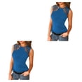 thumbnail image 4 of Chaleco Casual Jumpingount Color Sólido Tanktop Playa Vacaciones Club Mujer Transpirable Verano, 4 of 6