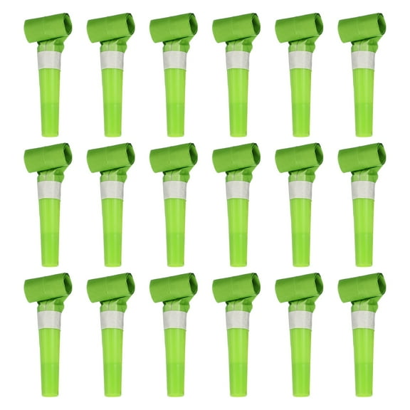 Uxcell 20 Pcs Colorful Noise Makers Plastic Party Blowers Party Favors for Birthday Parties Holiday Christmas New Years Gift Favors, Green