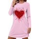 thumbnail image 4 of TaTaai Women's Valentine's Day Plus Size Printed Loungewear Set, Long Sleeve Top and Pants, Casual Sleepwear Two Piece Gift, 4 of 4