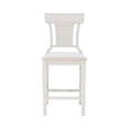 thumbnail image 3 of Linon Pacey 26" Counter Stool Upholstered Seat Rattan Back in Creamy White Wood, 3 of 12