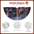 thumbnail image 6 of Lsque Five Nights At Freddy'S Print Christmas Tree Skirt with Ties and Velcro,Xmas Holiday Decorations, Adjustable Tree Skirt-48", 6 of 6