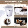 thumbnail image 6 of Commercial Grade Cold Brew Coffee Filters, 20" x 20" Bulk Brewing Bags for 5 Gallon Buckets, Capacity Up to 5 LBS of Coffee, 6 of 8