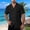 c01Black, variant on USNSM Men's Summer Solid Color Short Sleeve Button Hollow Jacquard Cardigan Blouse Shirt Comfort Breathable Lapel Blouse Shirt Black XXL
