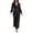 Black, variant on Fall Jumpsuits for Women Sequin V-Neck Wrap Long Sleeve Party One Piece Bodysuit
