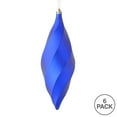 thumbnail image 3 of Vickerman 8" Cobalt Blue Matte Swirl Finial Ornament, Pack of 6, 3 of 3