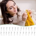 thumbnail image 6 of 26pcs Letter A-Z Stitch Markers Stainless Steel Crochet Stitch Marker Letter Charms with Lobster Claw Clasps Removable Locking Metal Knitting Markers, 6 of 6